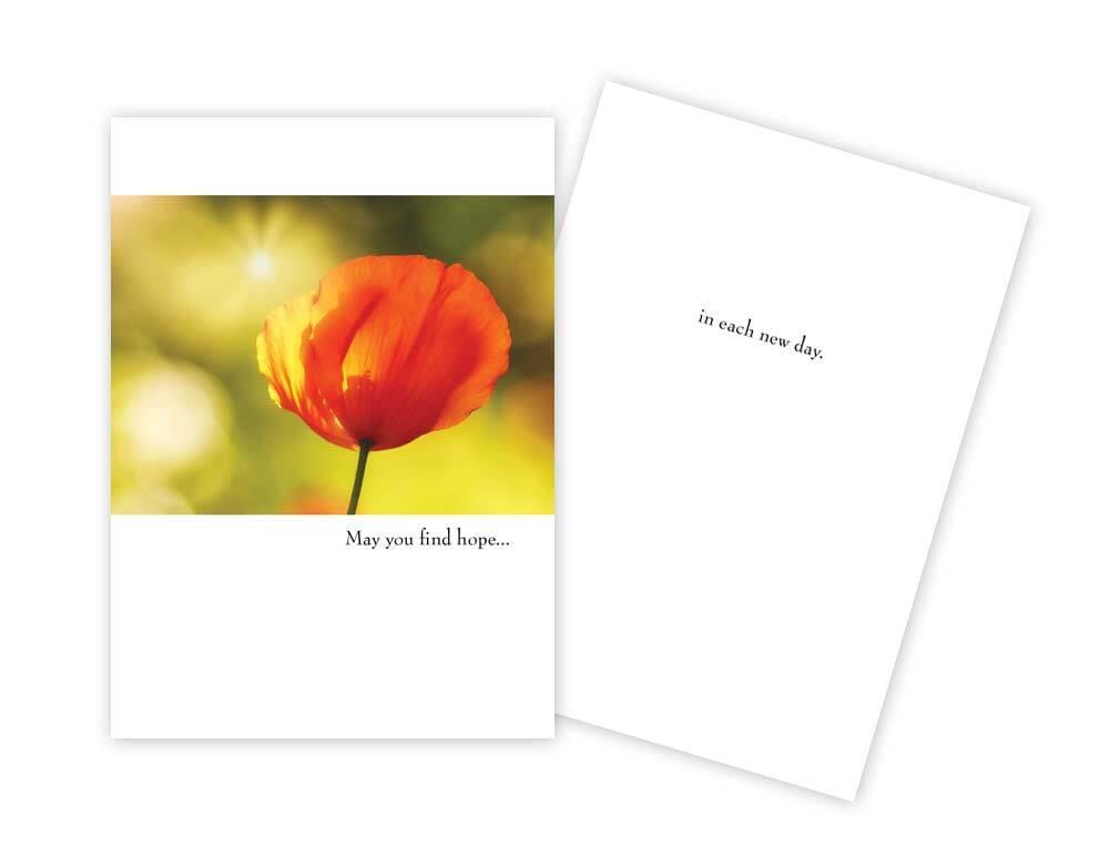 Flower Care & Concern Card – “May You Find Hope…”