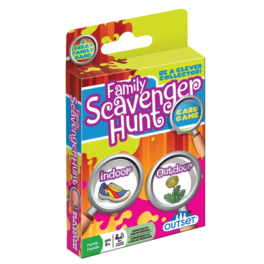 Family Scavenger Hunt Card Game – Indoor & Outdoor Family Fun – Ages 6+