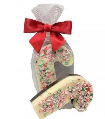 White & Dark Chocolate Candy Cane – Peppermint Topping