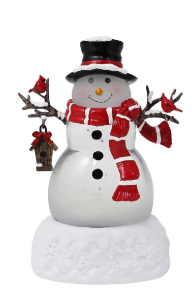 Black Hat Water-Spinning Snowman