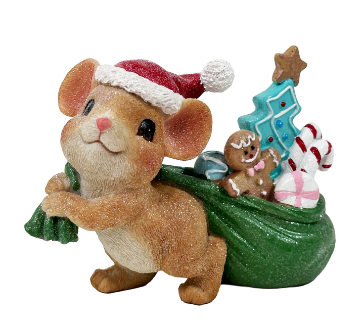 Christmas Mouse with Gift Sack