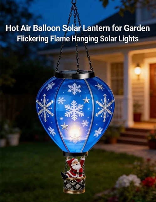 Hot Air Baloon with Santa