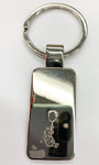 Silver Rectangle Keychain