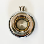 Round Flask with Pewter Emblishment