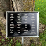 Tree Plaque - Aluminium Frame 8"x10"