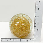 Gold Flake Glass Paperweight