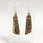 Folded Silver Earrings by L Carr, Rubies Inc., Chatham, Ontario