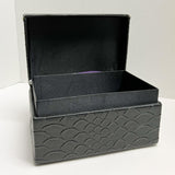 Black Faux Leather Box