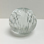 Ribbed Glass Paperweight