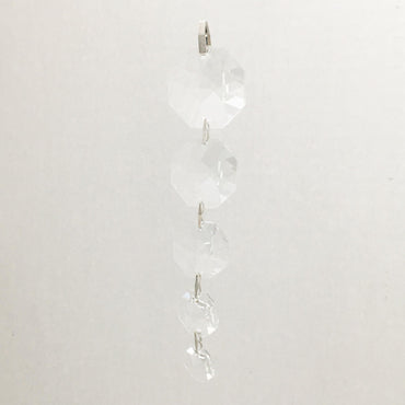 Octagon Crystal Chain 5 inches long