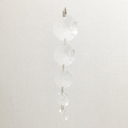 Octagon Crystal Chain 5 inches long