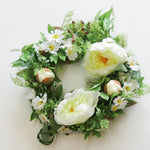 Floral 6 Inch Wreath - Peony