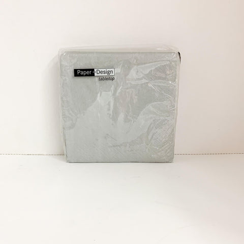 Silver Cocktail Napkins