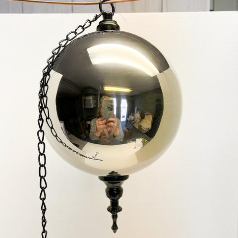 Hanging Silver Orb
