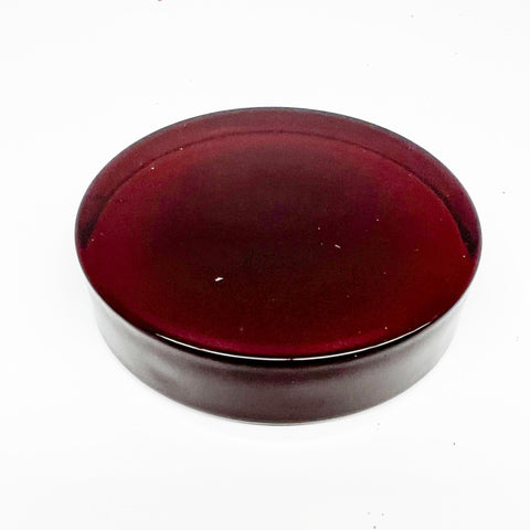 Thick Red Glass 3" Candle Holder