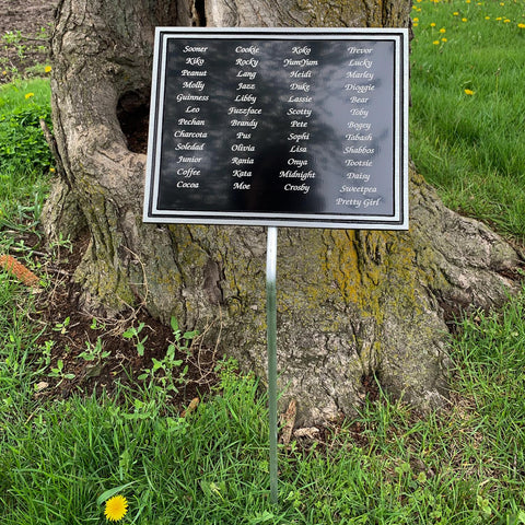 Tree Plaque - Aluminium Frame 8"x10"