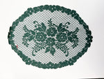 Oval Green Lace Doilie