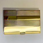 Gold Tone Card Case