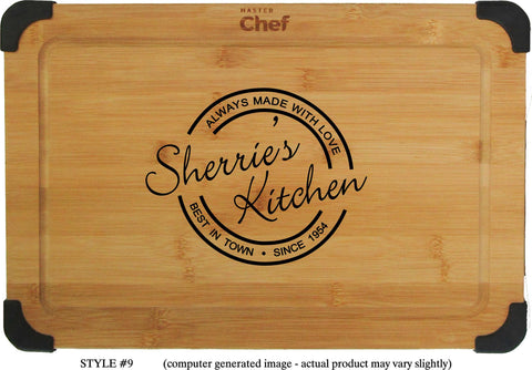 Laser Engraved Cutting Board - Rubies Inc., Chatham, Ontario