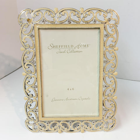 4x6 Pearl Filigree Photo Frame