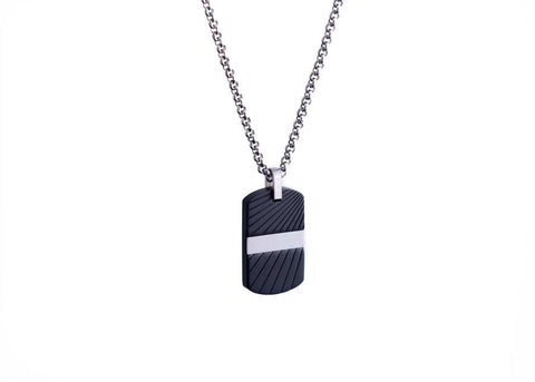 Dog Tag - Black Textured - Rubies Inc., Chatham Ontario, CANADA