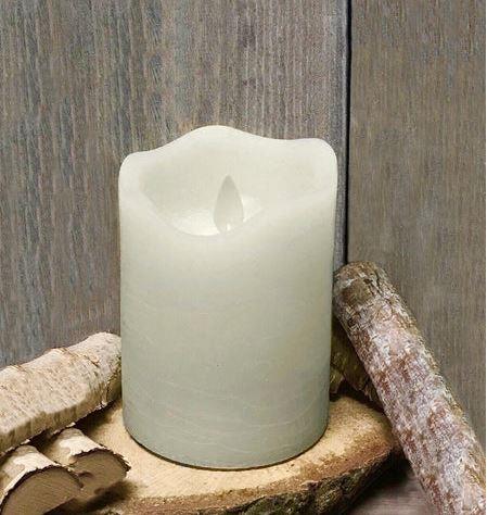 Wave flameless 3”x4” Ivory Candle - Rubies Inc., Chatham Ontario, CANA