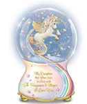 "Daughter You Are Magical" Unicorn Musical Glitter Globe