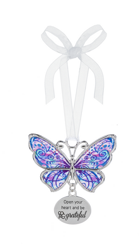 Be Grateful Butterfly Ornament