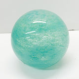 Turqoise Glass Glow-in-the Dark Paperweight