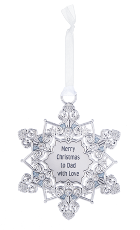 Snowflake Ornament - To Dad
