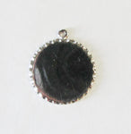 Engraved Scalloped Silver Tag