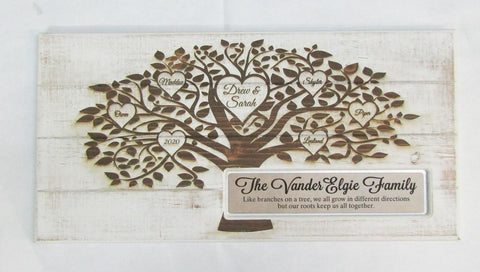 Family Plaque Custom Engraved