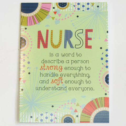 Card - Nurse Is A  Word