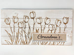 Grandma's Garden Custom Engraved Plaque