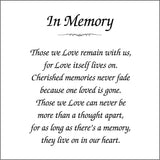 Engraving Idea - In Memory Poem