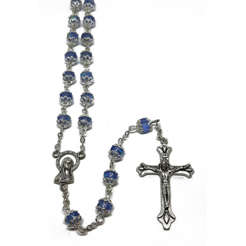 Rosary Blue Crystal Beads