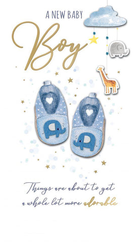 New Baby Boy Card-Rubies Inc., Chatham Ontario, CANADA