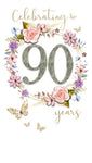 90 Years Card - Rubies Inc., Chatham Ontario, CANADA