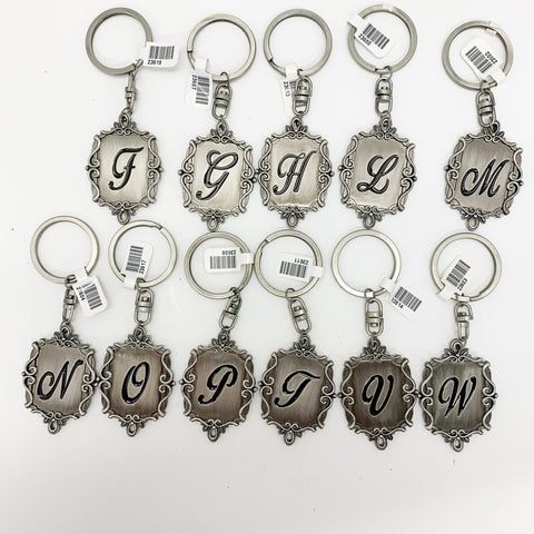 Pewter Finish Monogram Keytag
