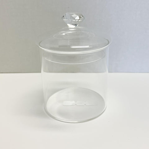 Glass Diamond Top Jar, Rubies Inc., Chatham, ON