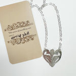 Silver Heart Necklace by L. Carr
