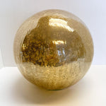Crackle Finish Gold Glass Ball