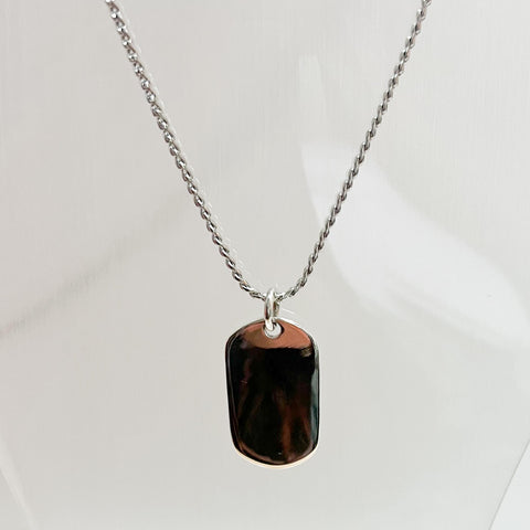 Silver Dogtag Necklace