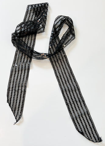 Black Skinny Tie