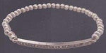 Bracelet with Silver Rhinestone Bar